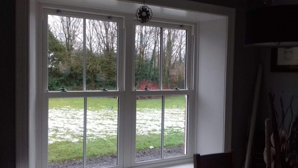 PVC Up-Down Sash Windows & Georgian Six Panel Door - Westmeath Windows ...